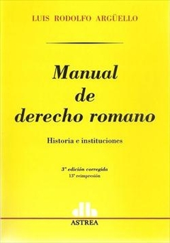 Manual de derecho romano