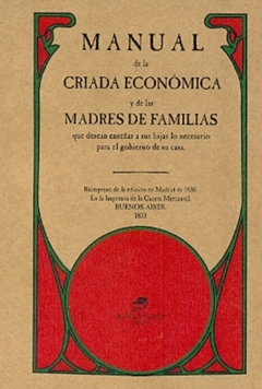 Manual de la criada económica y de las madres de familias