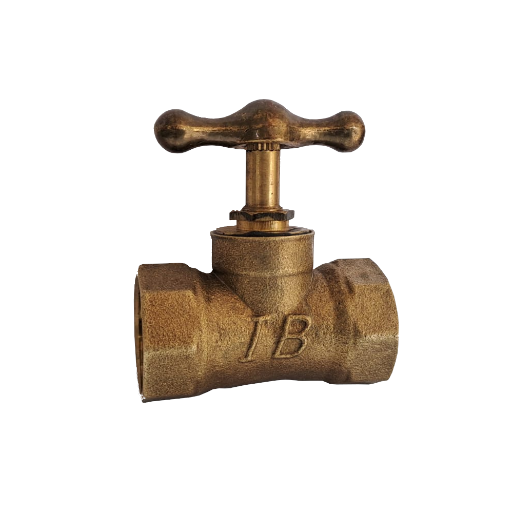 Llave Paso Agua 3/4 HH Bronce 1/4 De Vuelta