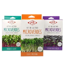 Microverdes de Rúcula e Repolho Roxo - Kit Sementes Isla - comprar online