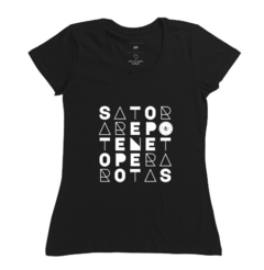 Camiseta Preta Quadrado Sator - comprar online