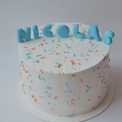 Texto fondant | 12 o 20 rebanadas