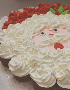 Plancha cupcakes Santa Claus