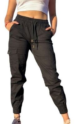 Pantalón cargo gabardina mujer hot sale