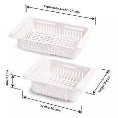 X5 CANASTO ESTANTE EXTENSIBLE PARA HELADERA DELUXE - comprar online