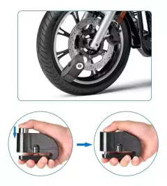 Candado Blindado Para Moto Traba Disco Con Alarma 2 Llaves - comprar online