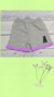 pantalon con puntilla violeta