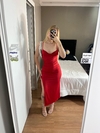 vestido Grécia vermelho