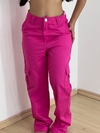 Calça Cargo Rosa