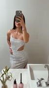 Vestido Lia prateado