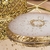 Anel de Ouro Corrente Feminino com Pedra Polida 3g CJ284-3