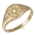 Anel de Ouro Estrela com Diamantes Polida 2,4g CJ291-1