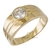 Anel de Ouro Masculino com Diamante Polida 8,5g CJ300-1