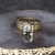 Anel de Ouro Masculino com Diamante Polida 8,5g CJ300-2