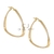 Brinco de Ouro Argola Triangular com Fio Torcido 4,5g CJ345-1