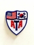 Emblema bordado da American Taekwondo Association - ATA. TKD. Tae Kwon Do. 10 X 8,8 cm. Luta. MMA. Esporte. Novo!