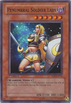 Penumbral Soldier Lady - SOD - Super Rare