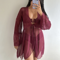 Robe tule - marsala - comprar online