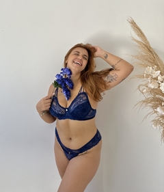 Conjunto Aline - azul marinho