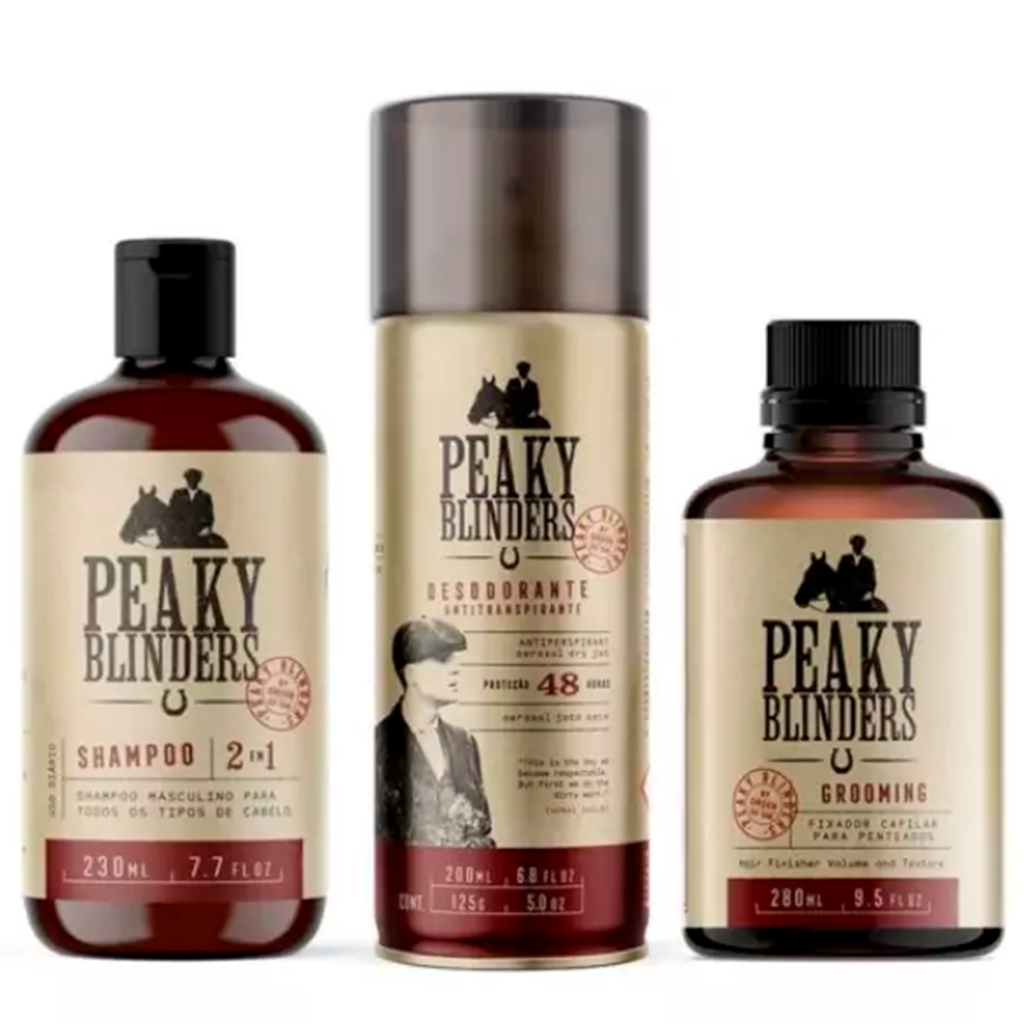 SHAMPOO PARA CABELO MASCULINO 2 EM 1 PEAKY BLINDERS 230ML