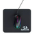 Mouse Pad Gamer Redragon Flick S 210mm x 250mm x 3mm Negro PO29 - comprar online