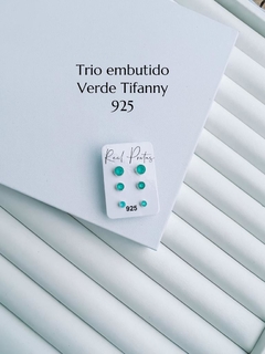 Trio Zirconia Embutido Tiffany