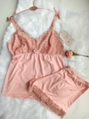Pijama shortdoll rosé
