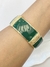 Bracelete grossinho esmaltado - VERDE - comprar online