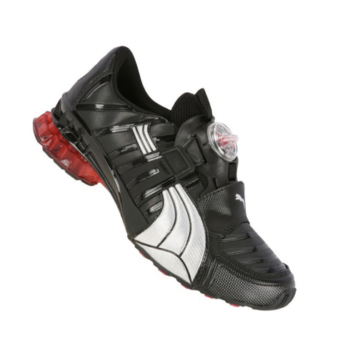 Puma disc preto e verde top