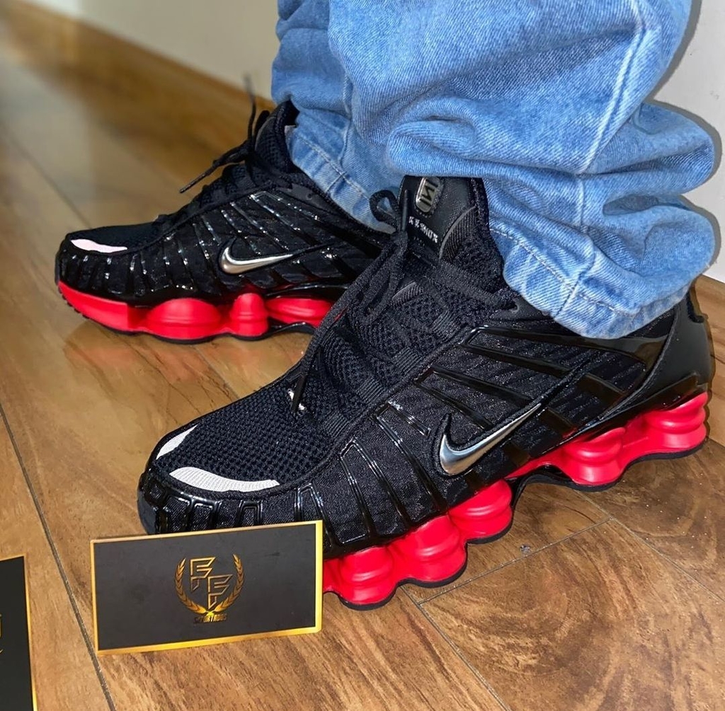 Tênis Nike Shox Tl 12 Molas – Preto e Vermelho