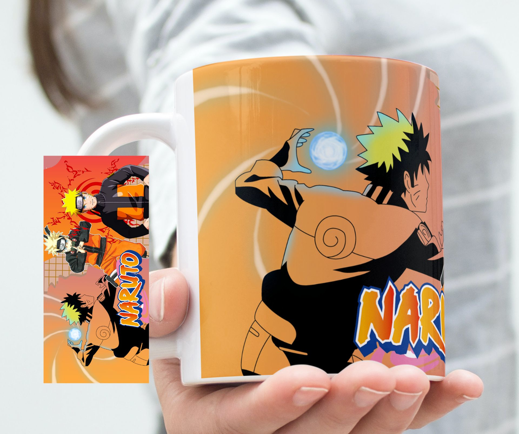 Caneca Naruto Desenho - Interior E Alça Branca (simples)