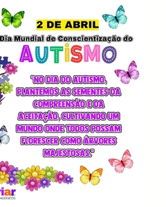 MURAL DIA MUNDIAL DA CONSCIENTIZAÇÃO DO AUTISMO na internet