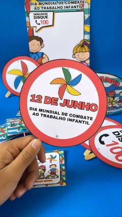 KIT DIA DE COMBATE AO TRABALHO INFANTIL na internet