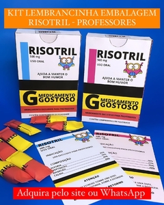 KIT LEMBRANCINHA EMBALAGEM RISOTRIL - PROFESSORES - Recriar Arte