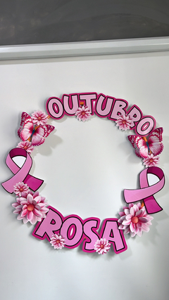 MOLDURA BAMBOLÊ - OUTUBRO ROSA - Recriar Arte