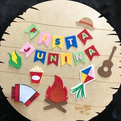 Mini aplique para festa junina ou julina de feltro - 1 kit - comprar online