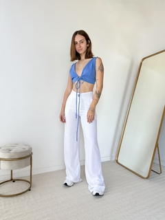 Cropped decote Azul - loja online