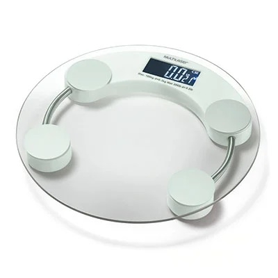 Balança Digital De Vidro Banheiro Peso Até 180kg Redondo
