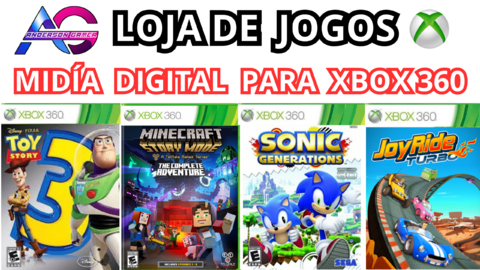 Pacote Com 4 Jogos Para Xbox 360 Midia Digital Bloqueado e Desbloqueado