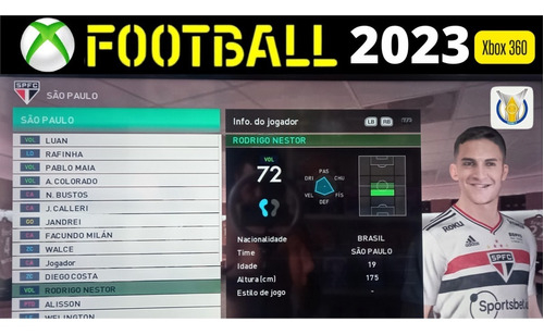 Pes 2023 Campeonato Brasileiro Atualizado (Xbox 360)