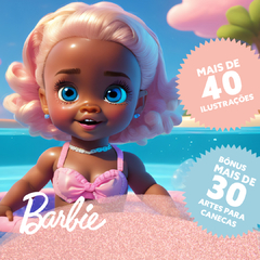 PACK DE ARTES CANECAS - BARBIE BONEQUINHAS - Julio G Designer