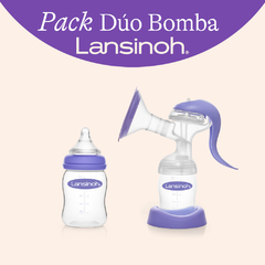 Pack Dúo Bomba (Mamadera de 160ml + Sacaleche Manual)