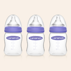 Trio de mamaderas para leche materna 160 ml Lansinoh (Pack x 3 unidades) - comprar online