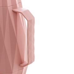 Garrafa Térmica Plástico Diamond Rosa 1l - Toko Artesanato e Decorações