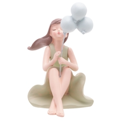 Figura Decorativa Boneca Resina 10cm - comprar online