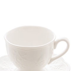 Xícara de Chá Porcelana C/ Pires Borboletas - comprar online