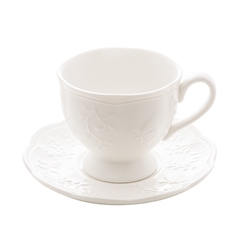 Xícara de Chá Porcelana C/ Pires Borboletas - loja online
