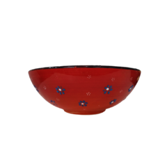 Tigela Cerâmica Turquia Vermelha 25cm na internet