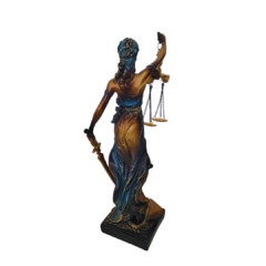 Escultura Deusa da Justiça 28,5x10x11cm - comprar online