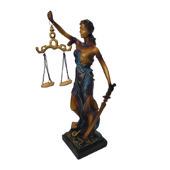 Escultura Deusa da Justiça 28,5x10x11cm